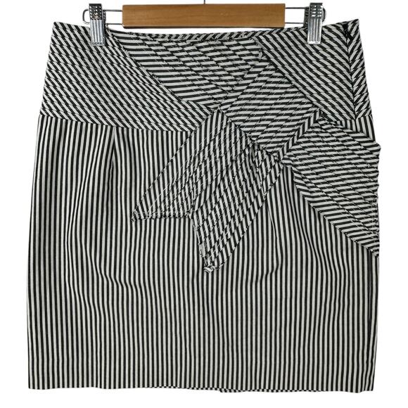 Anthropologie Taikonhu Yellow Cat Mini Pencil Mini Skirt Size 4 Bow Academia - Picture 1 of 6